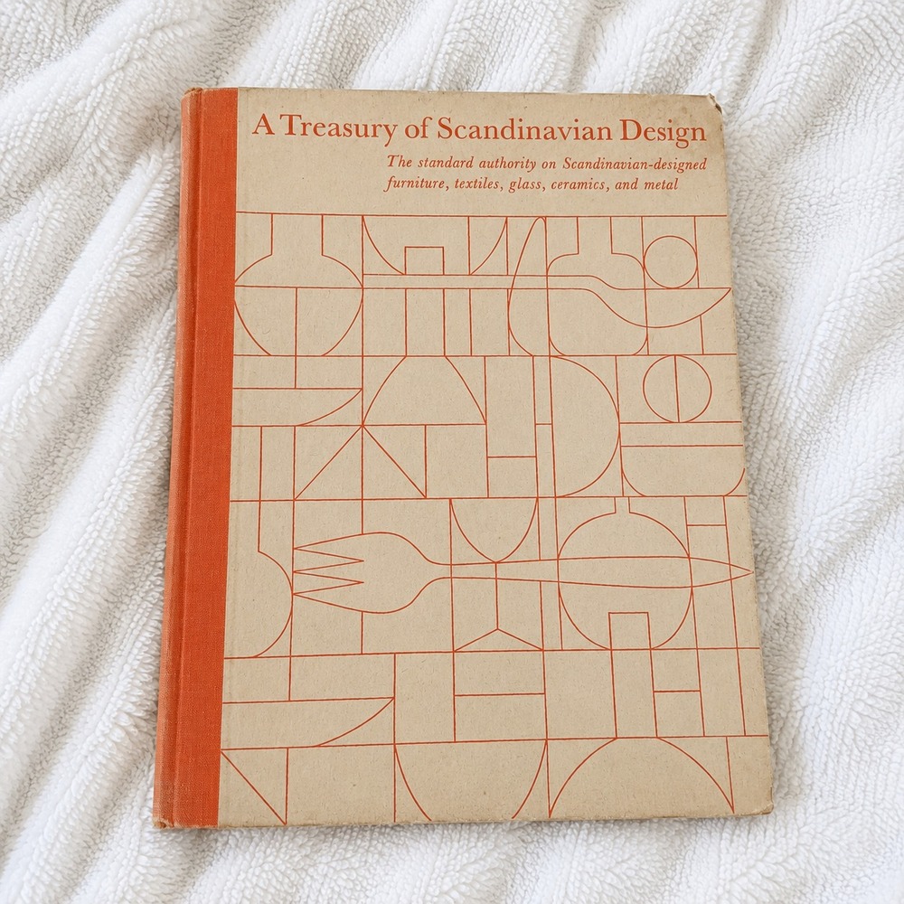 Vintage A Treasury of Scandinavian Design Zahle 1961 Hardcover MCM Danish Decor